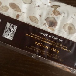 Nougat noisette amande pur