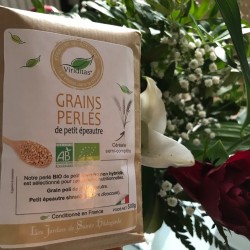 Organic pearl grains spelled