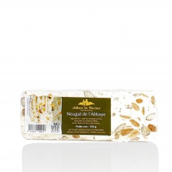 White nougat with honey hazelnuts and almonds