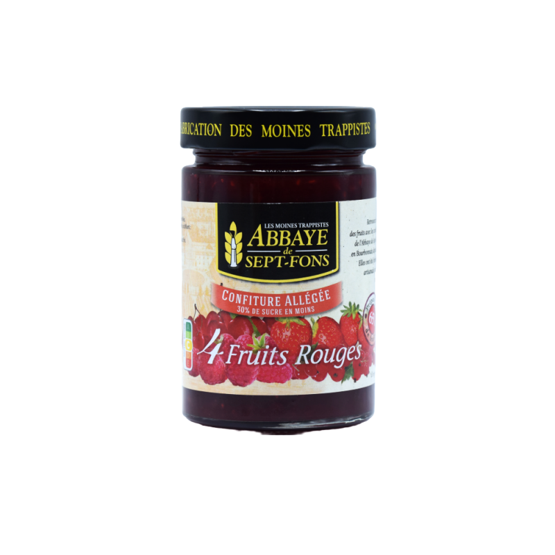 Confiture 4 fruits rouges - allégée en sucre sept fons