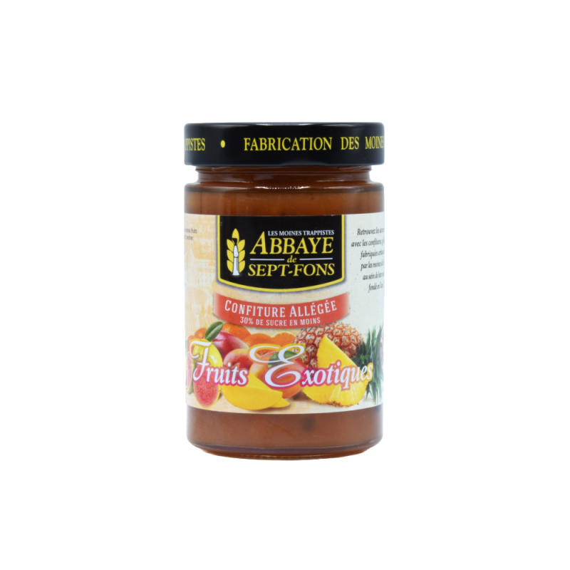 Confiture aux fruits exotique - allégée en sucre abbaye de sept fons