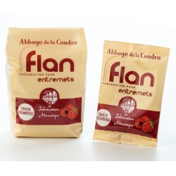 Préparation pour flan à la framboise