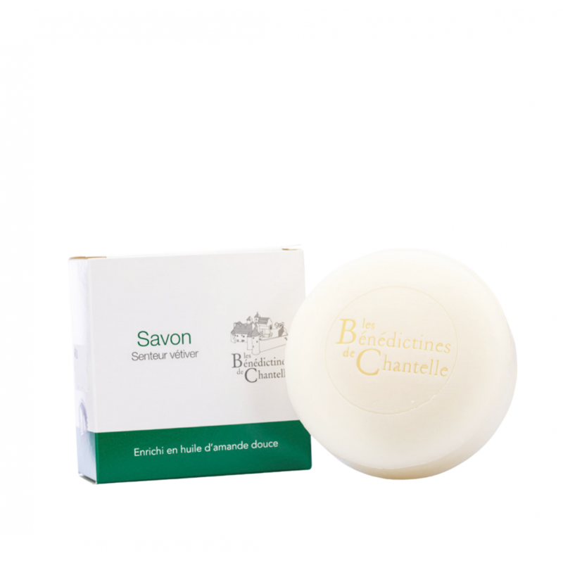 Savon 150g senteur vétiver enrichi huile d'amande douce