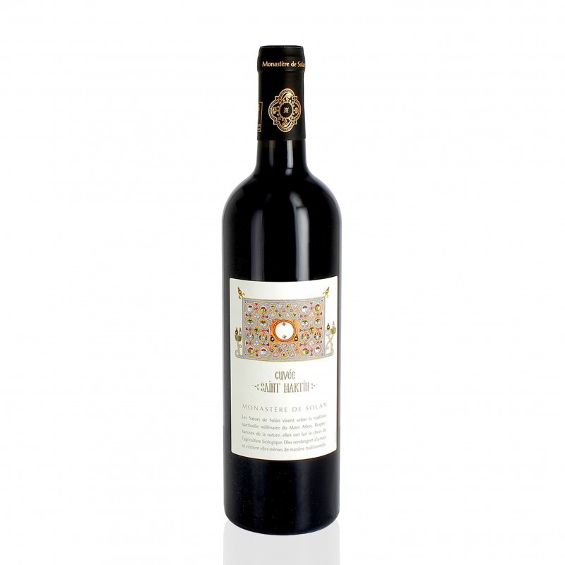 Vin rouge bio - cuvée St Martin - Monastère de Solan