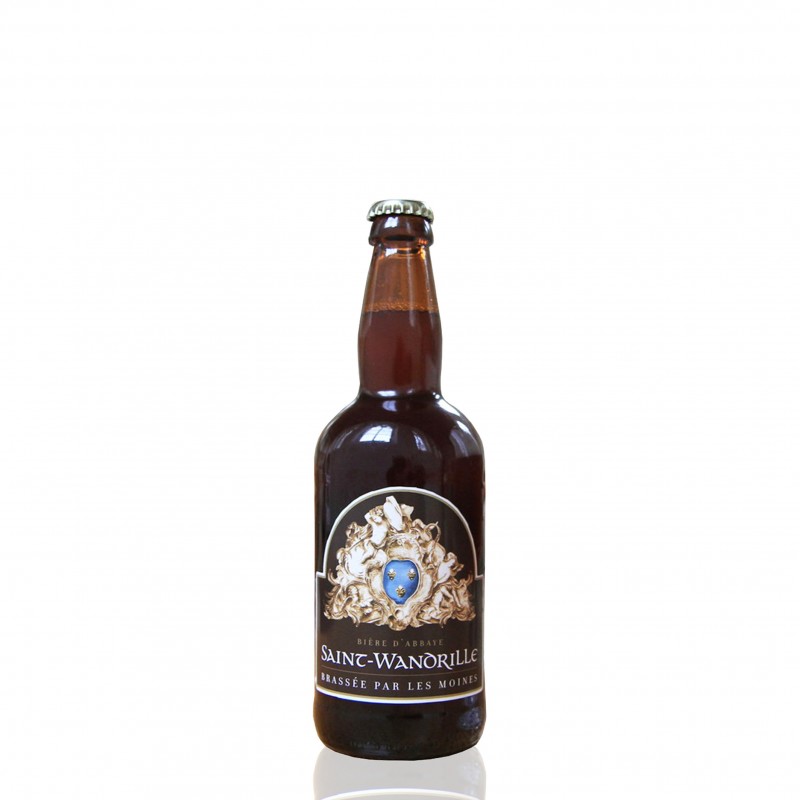 Bière monastique blonde ou blanche brassée par les moines de l'abbaye de saint wandrille en Normandie